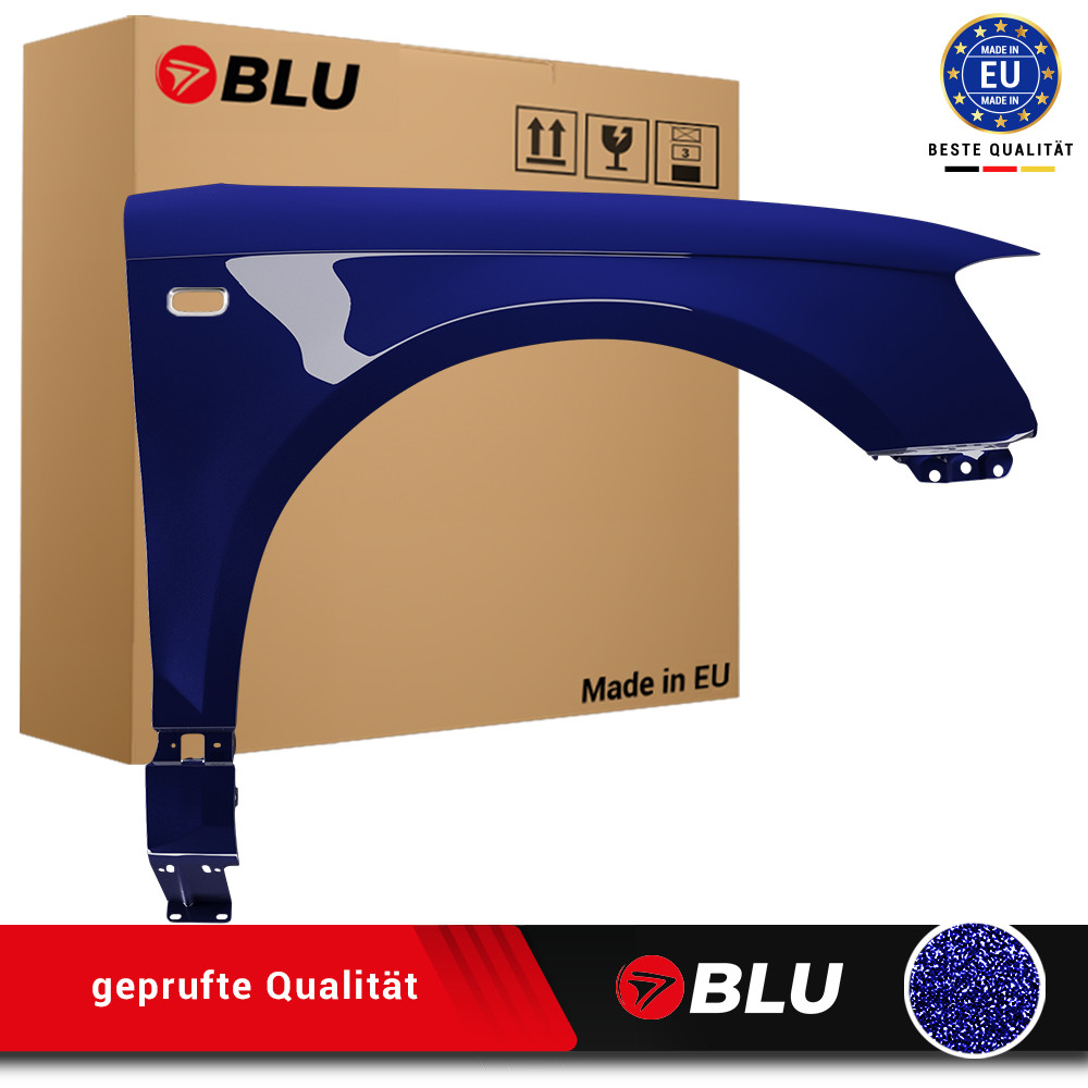 Fender For Audi A3 8P LZ5J Right Blue 2003-2008 Front Painted New