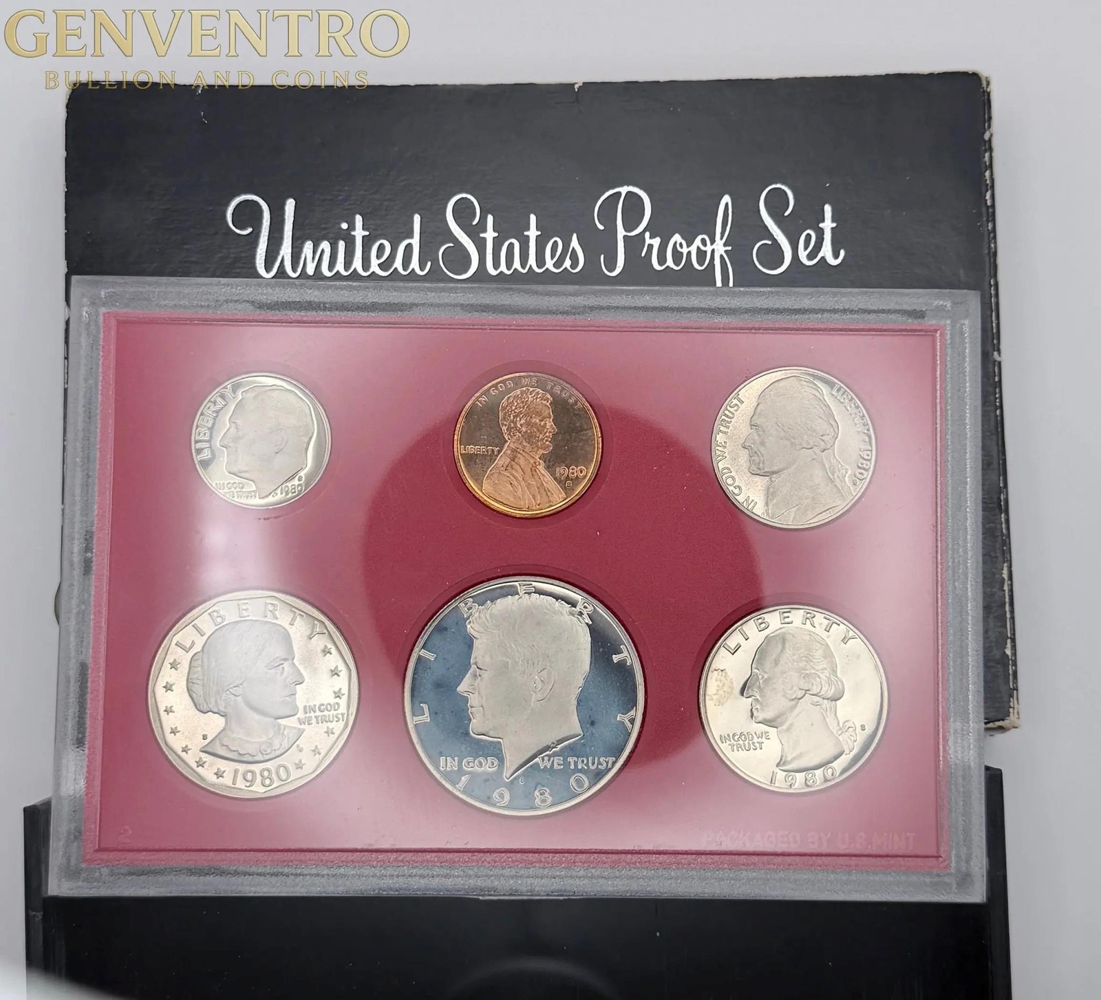1980 US Mint Proof Set BU Coins with Original Mint Packaging #328