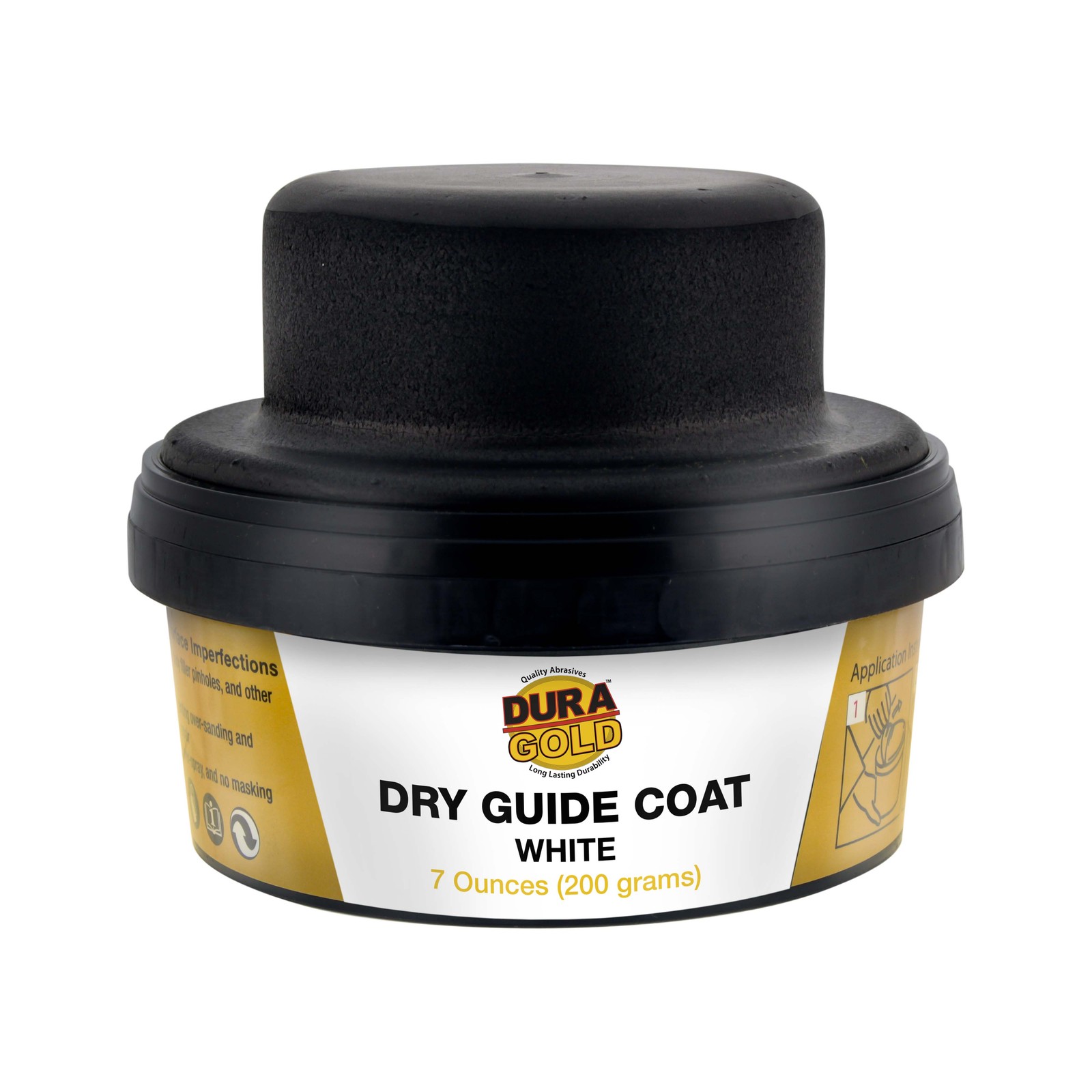 Dura-Gold Premium White Dry Guide Coat 7oz (200 grams) Powder, Autobody Primer