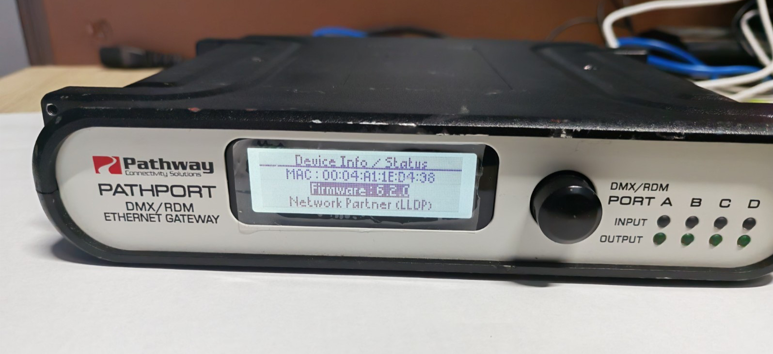 Pathway Connectivity PATHPORT DMX/RDM Ethernet Gateway 4 Port Test OK