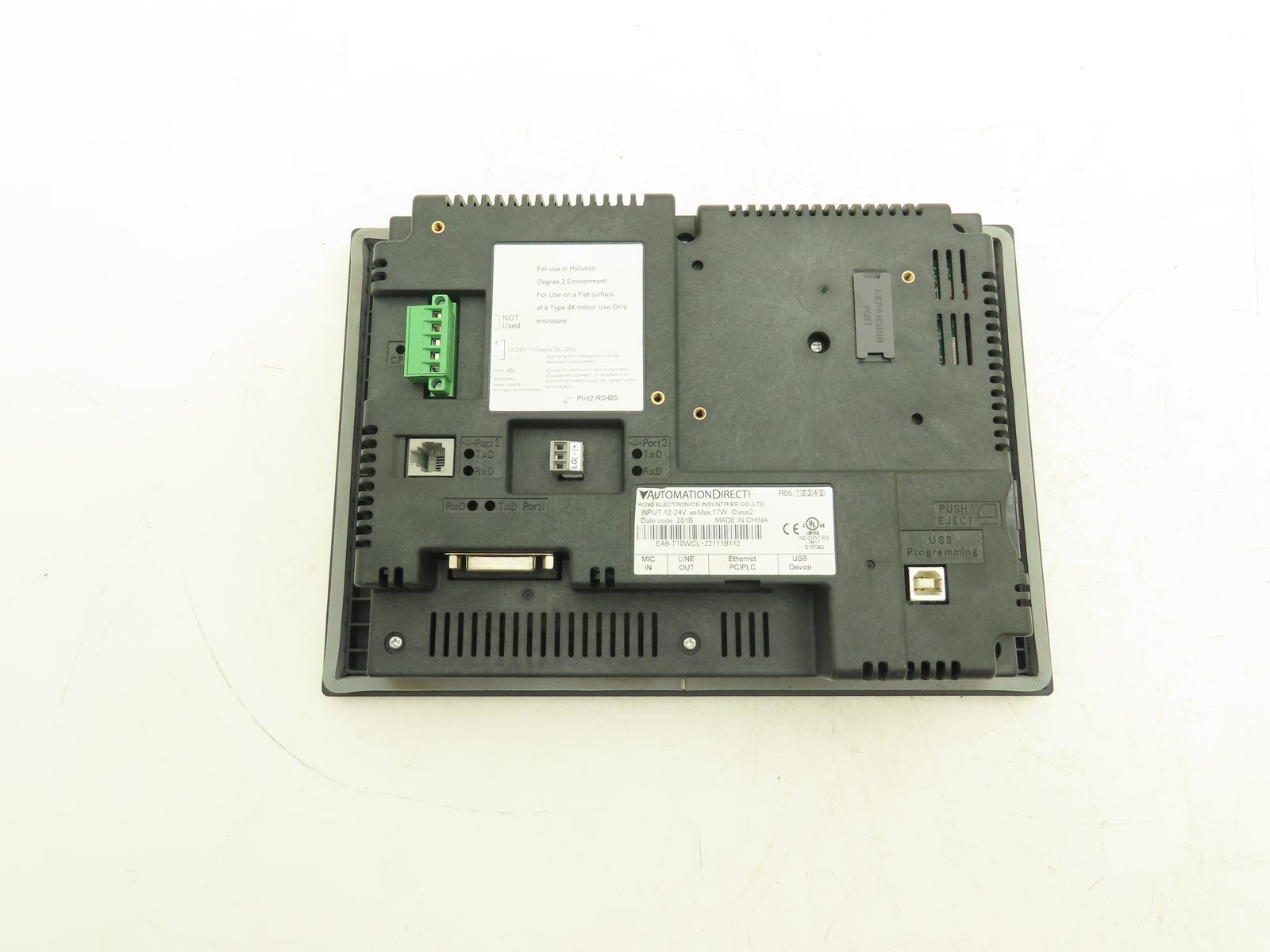 Automation Direct EA9-T10WCL Touch Screen HMI Control Panel Display 12-24vDC