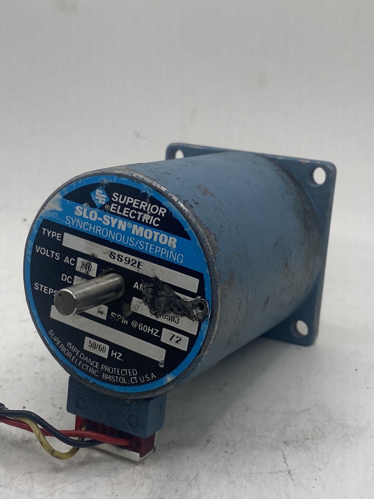 Superior Electric SS92E Slo-Sync Synchronous Stepping Motor 120V