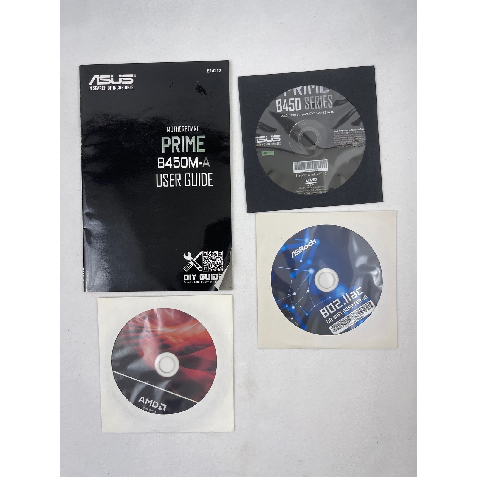 ASUS Prime B450M-A Motherboard User Guide & Support DVD Driver Bundle AMD B450