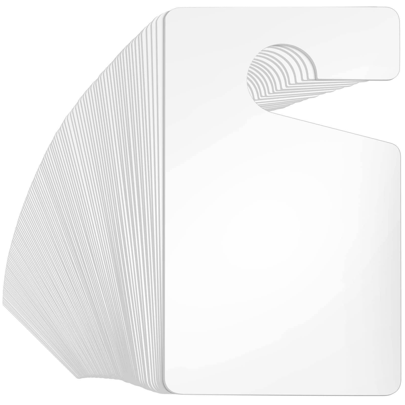 Vicenpal 100 Pack Blank Parking Permit Hang Tag 3 x 5 inch, White