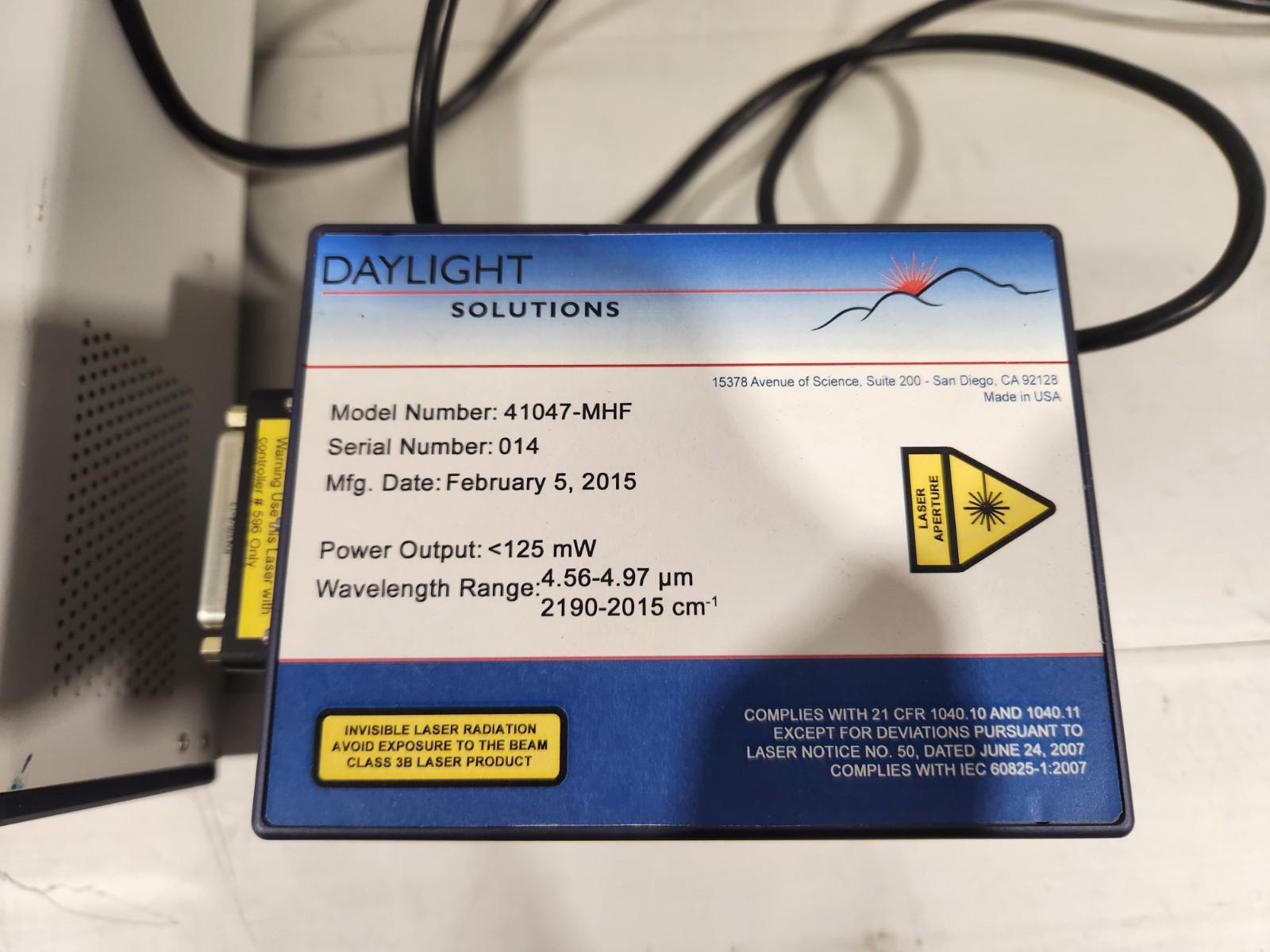 Daylight Solutions Model: 1001-TLC Tunable QCL Controller 41047-MHF