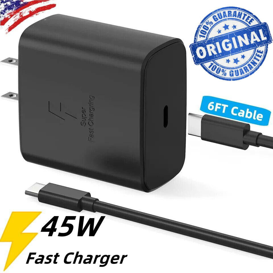 Original 45W Super Fast USB-C Wall Charger For Motorola Moto G 5G 2025/2024/2026