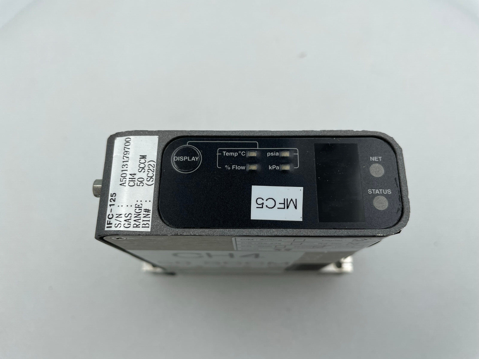 Brooks IFC-125 Mass Flow Controller 50 SCCM CH4