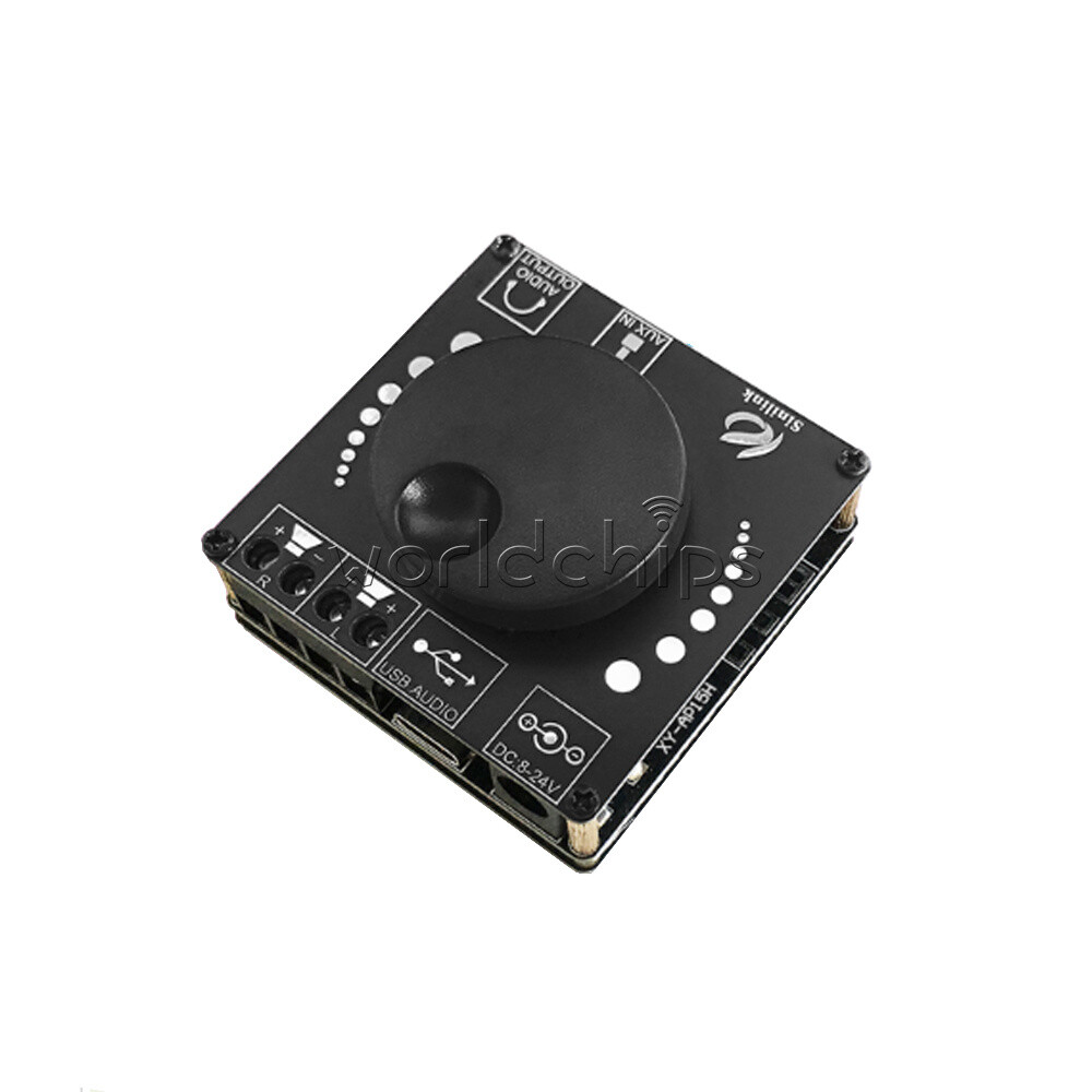 12V Bluetooth5.0 20WX2 Power Digital Amplifier Stereo Board AMP AUX USB Module
