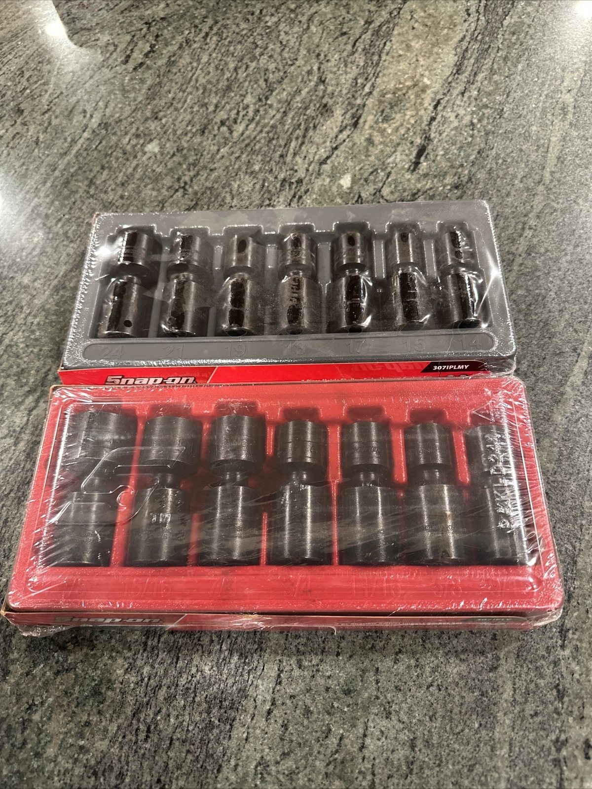 Snap On 307iply, 307iplmy combo 1/2” drive 6 point shallow impact swivel sets