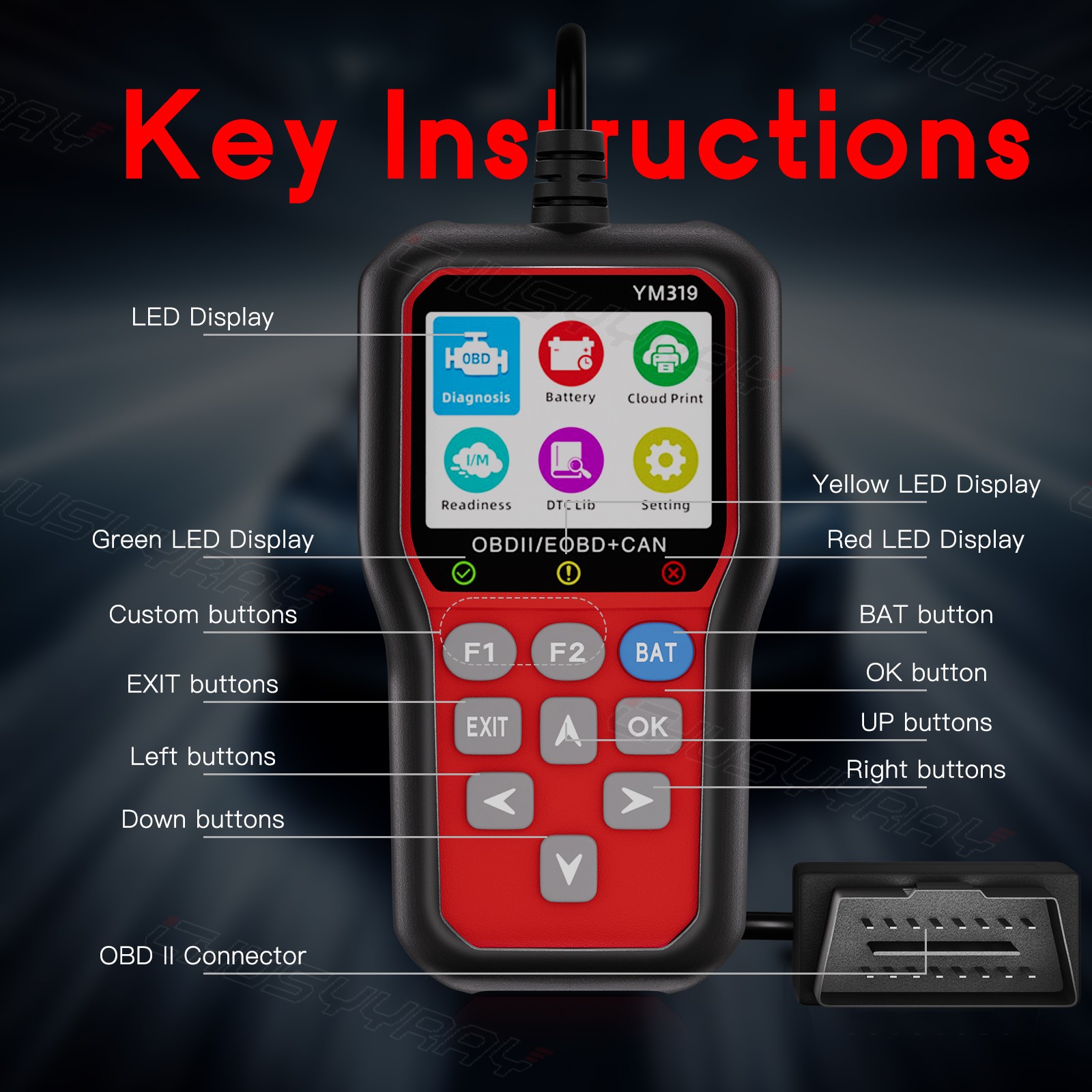 2025 Auto OBD2 Scanner Car Check Engine Fault Code Reader For Chevy Cruze