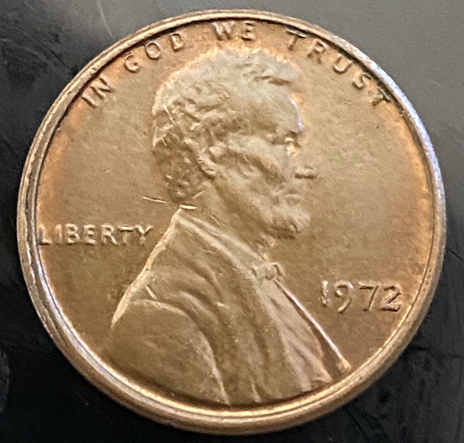 1972 P Lincoln Memorial Penny DDO/DDR and off center.
