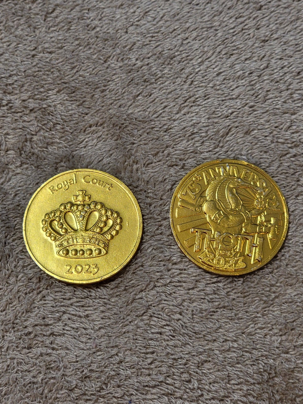 2023 Mardi Gras Krewe Of Thoth Gold Aluminum Royal Court Doubloon