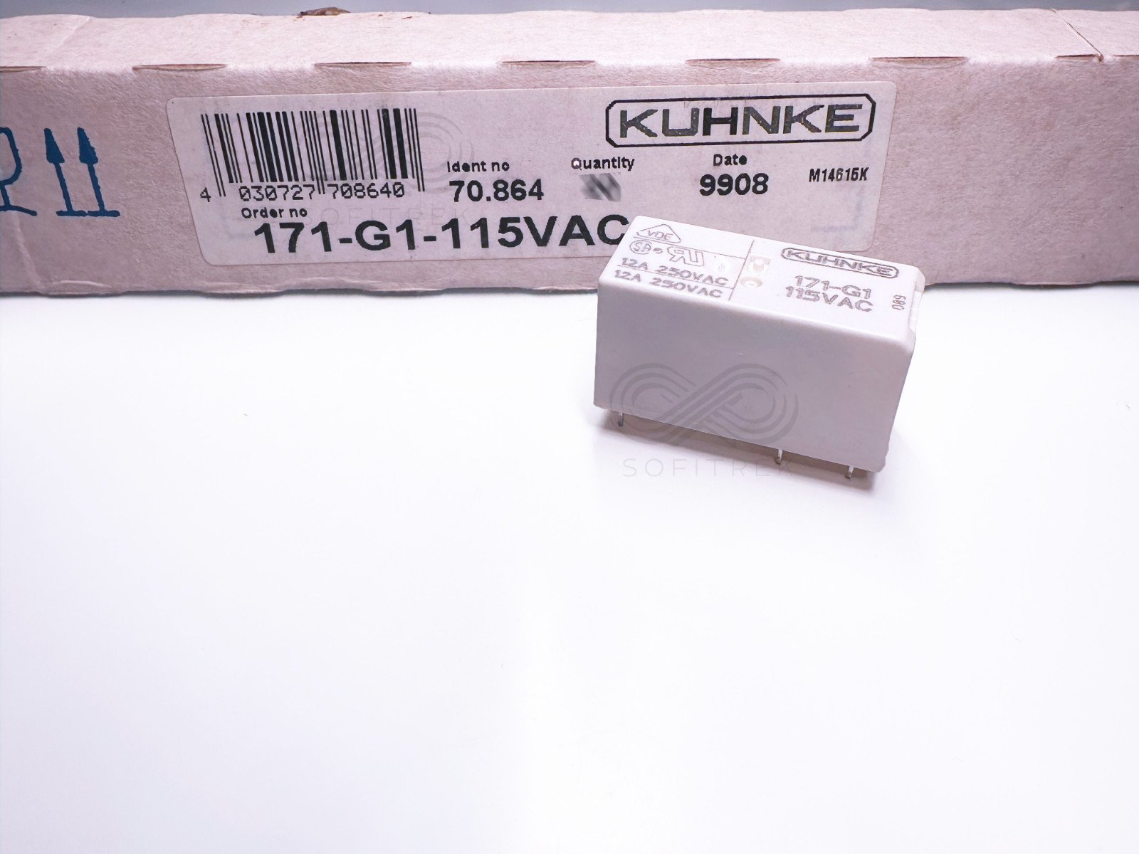 1X 171-G1-115VAC KUHNKE Power PCB Relay 115VAC SPDT 12A 250VAC 5-Pin 1FormC