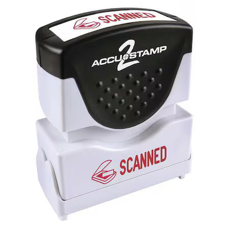 Accu-Stamp2 038932 Message Stamp, Scanned, Red, 36