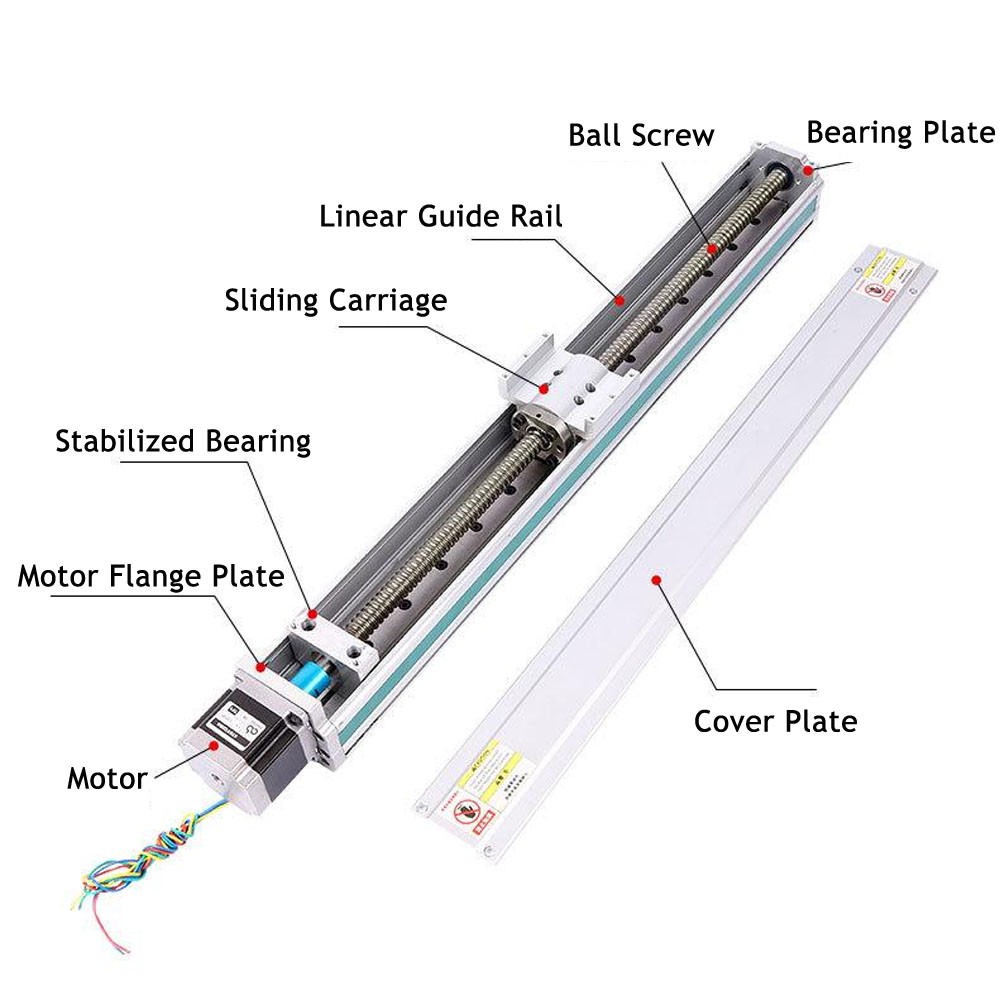 Dust-Proof Semi-Enclosed Sliding Table Cross-Guide Rail Linear Module 1000 Mm