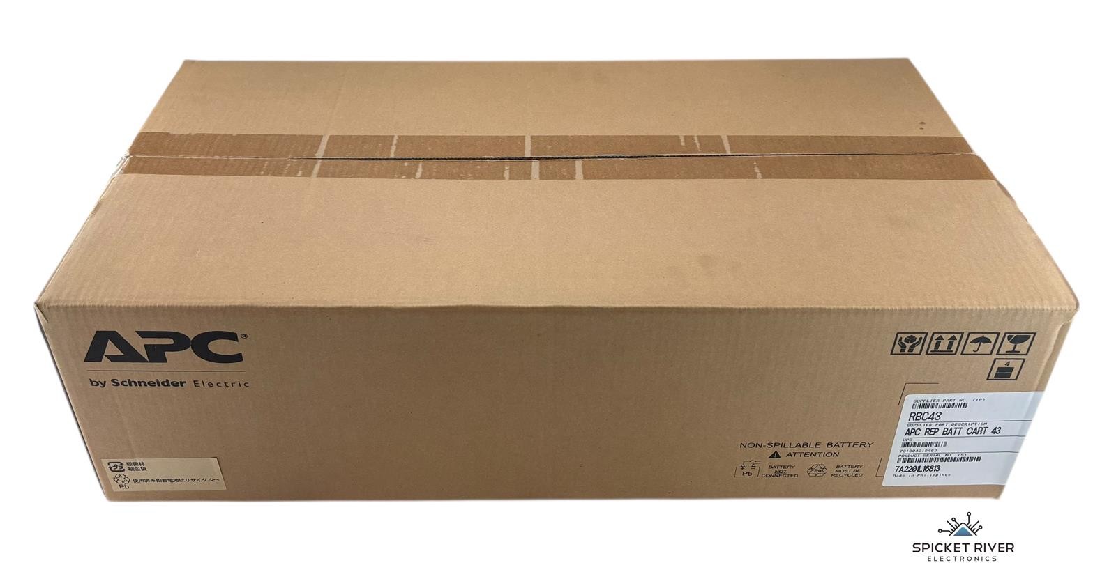 NEW - APC RBC43 Replacement Battery Cartridge for APC Smart-UPS