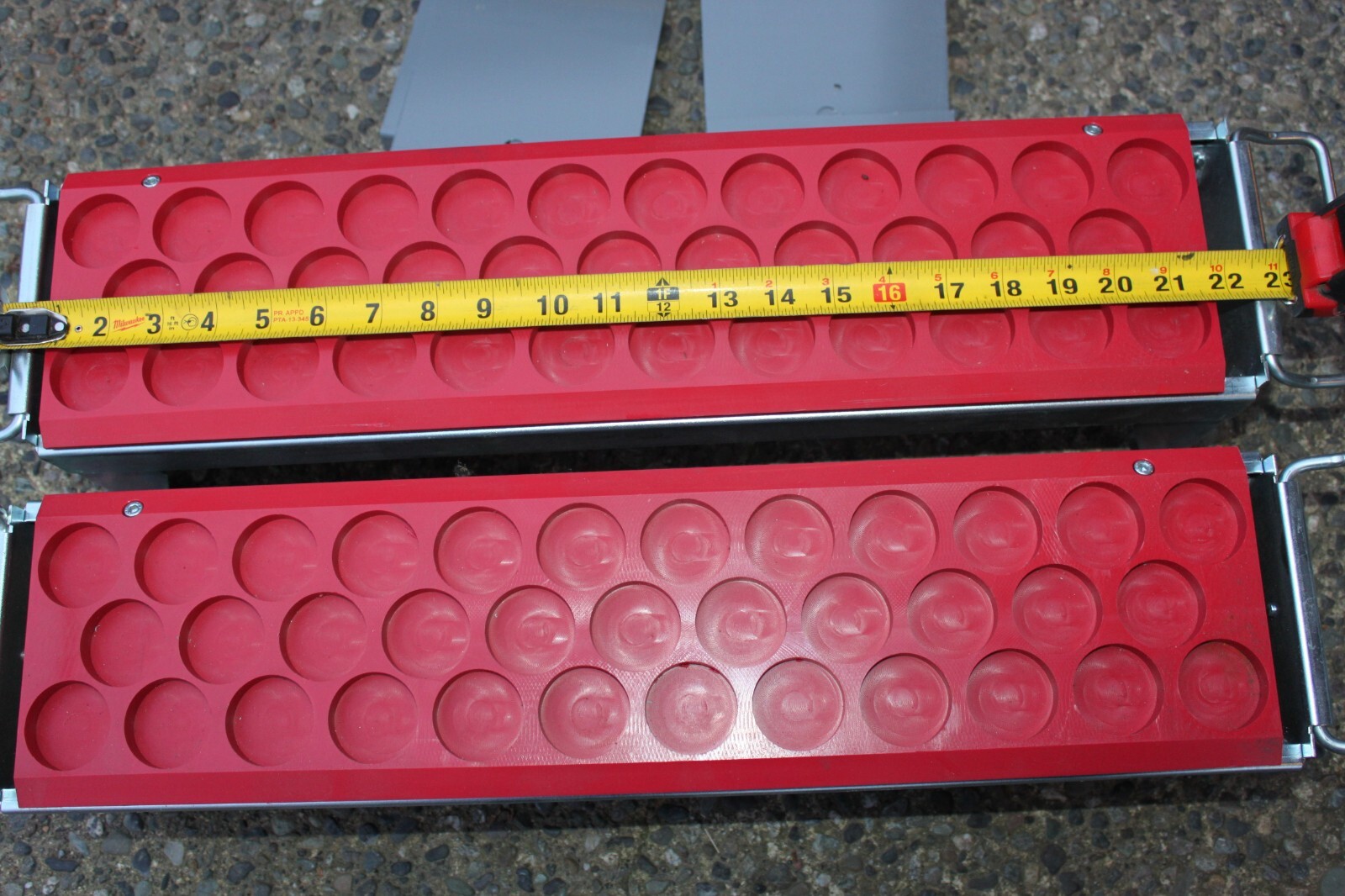 (2) Lista Tool Holder Racks/Carrier, Drawer Storage Tray, 35 Tool capacity each