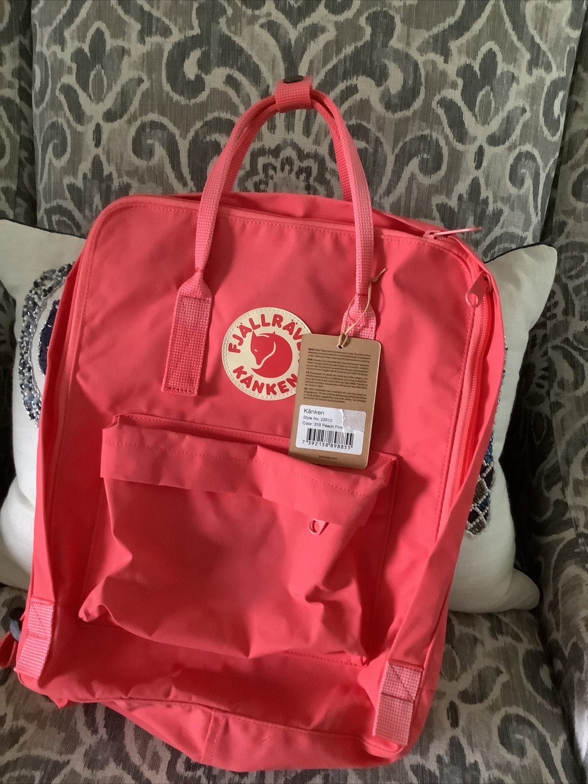 Fjallraven Kanken Unisex Medium Pink Vinylon Fabric Backpack 23510319