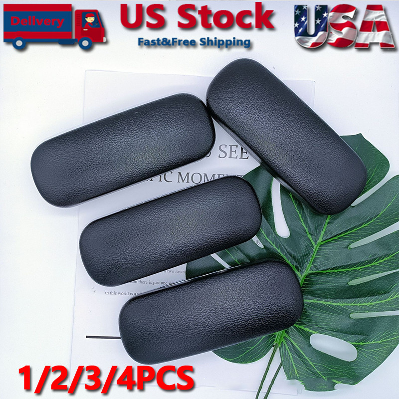 NEW Clam Shell Hard Eyeglasses PU Glasses Case Black w/Microfiber Cleaning Cloth