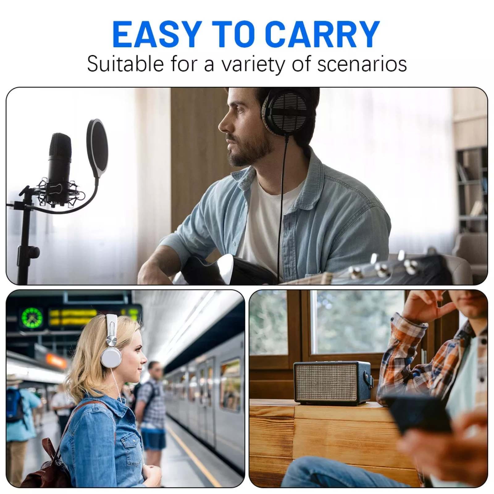 HIFI Headphone Amplifier Stereo Earphone Audio AMP For mp3/mp4, for iPhone