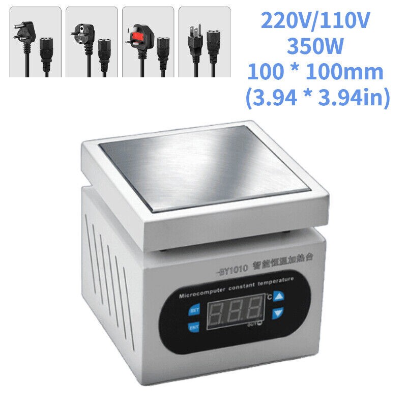 220/110V Digital Hot Plate Preheating Work Station 10*10cm for PCB BGA Heating