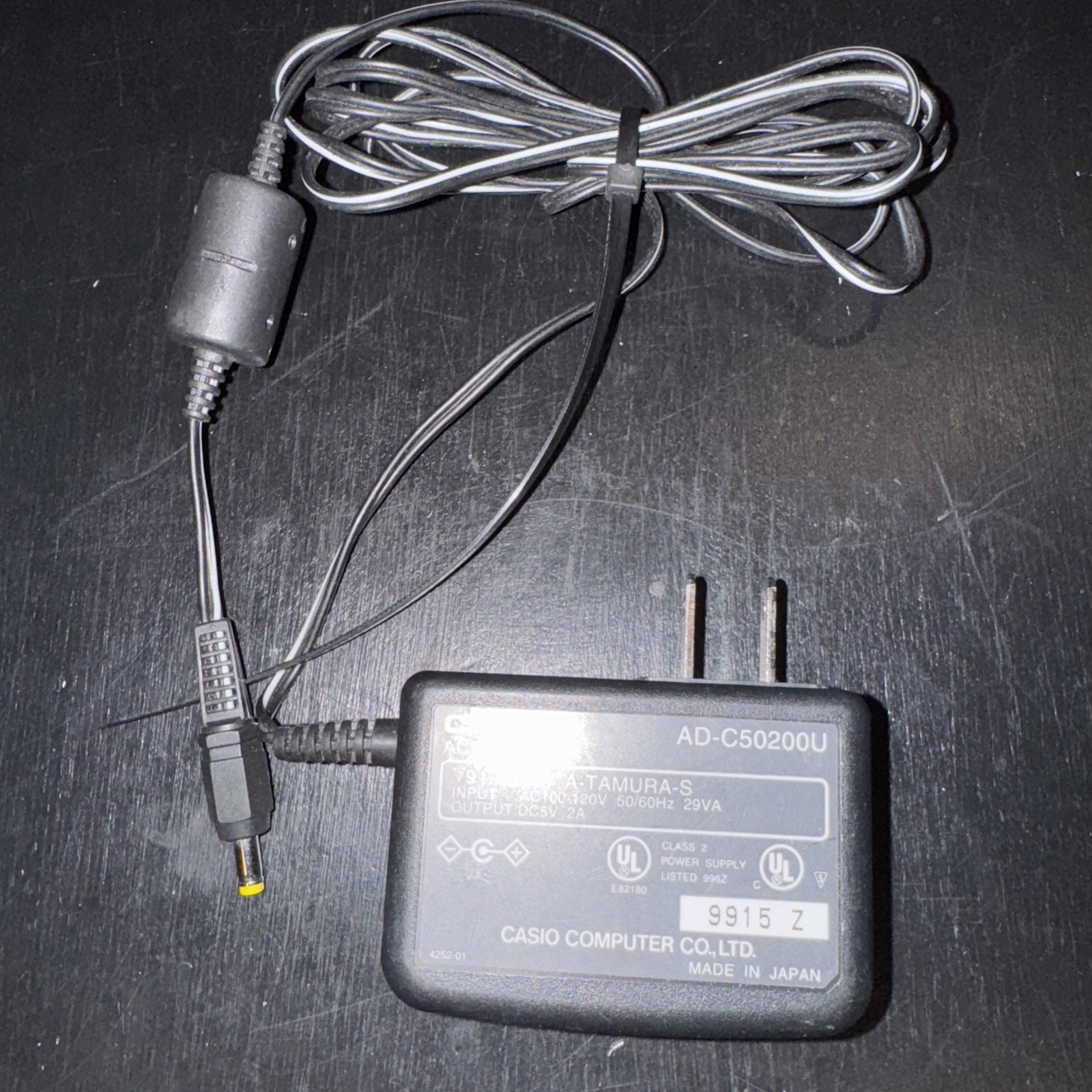 Casio AC Adapter Power Supply 5VDC 2A Model AD-C50200U