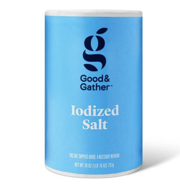 G&gather Salt, Iodized, 26 Ounce (About 2 Pound)! Buy 5 Get 20 Stamps! Best Deal