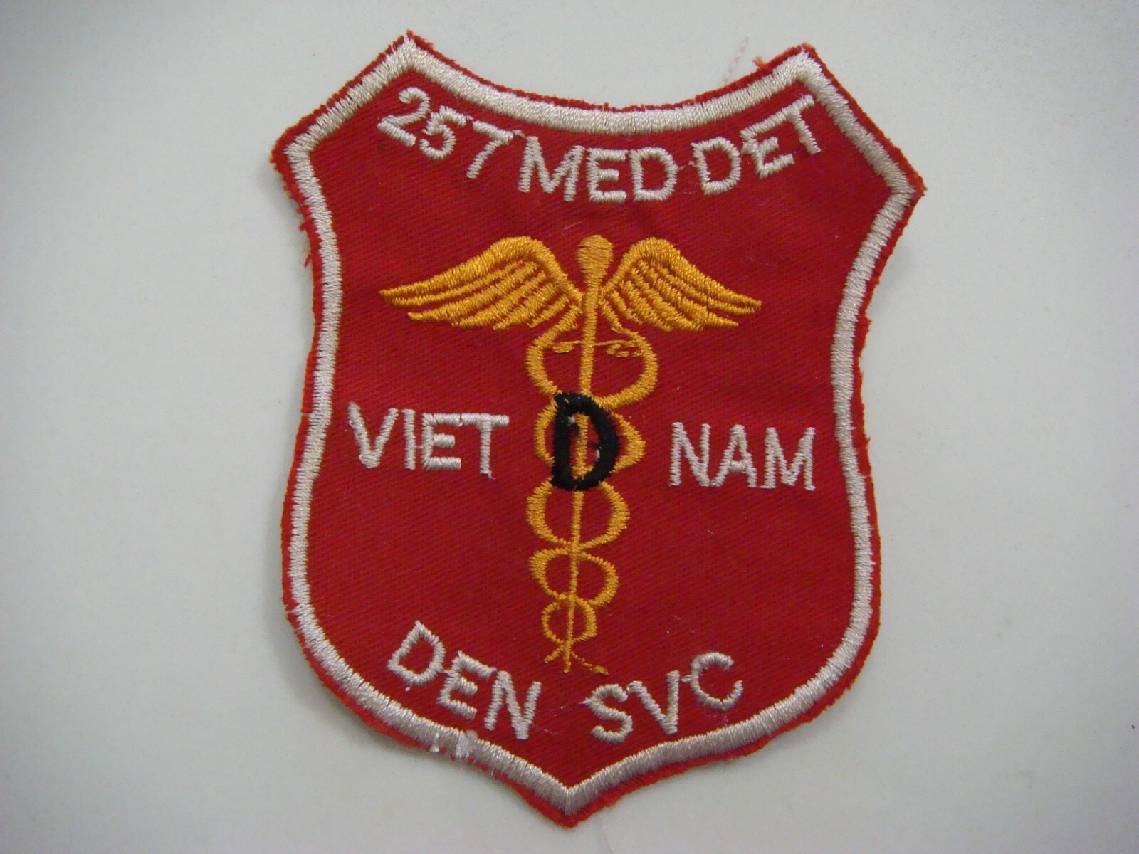 257th MEDICAL DETACHMENT DENTAL SERVICE, VIETNAM WAR PATCH