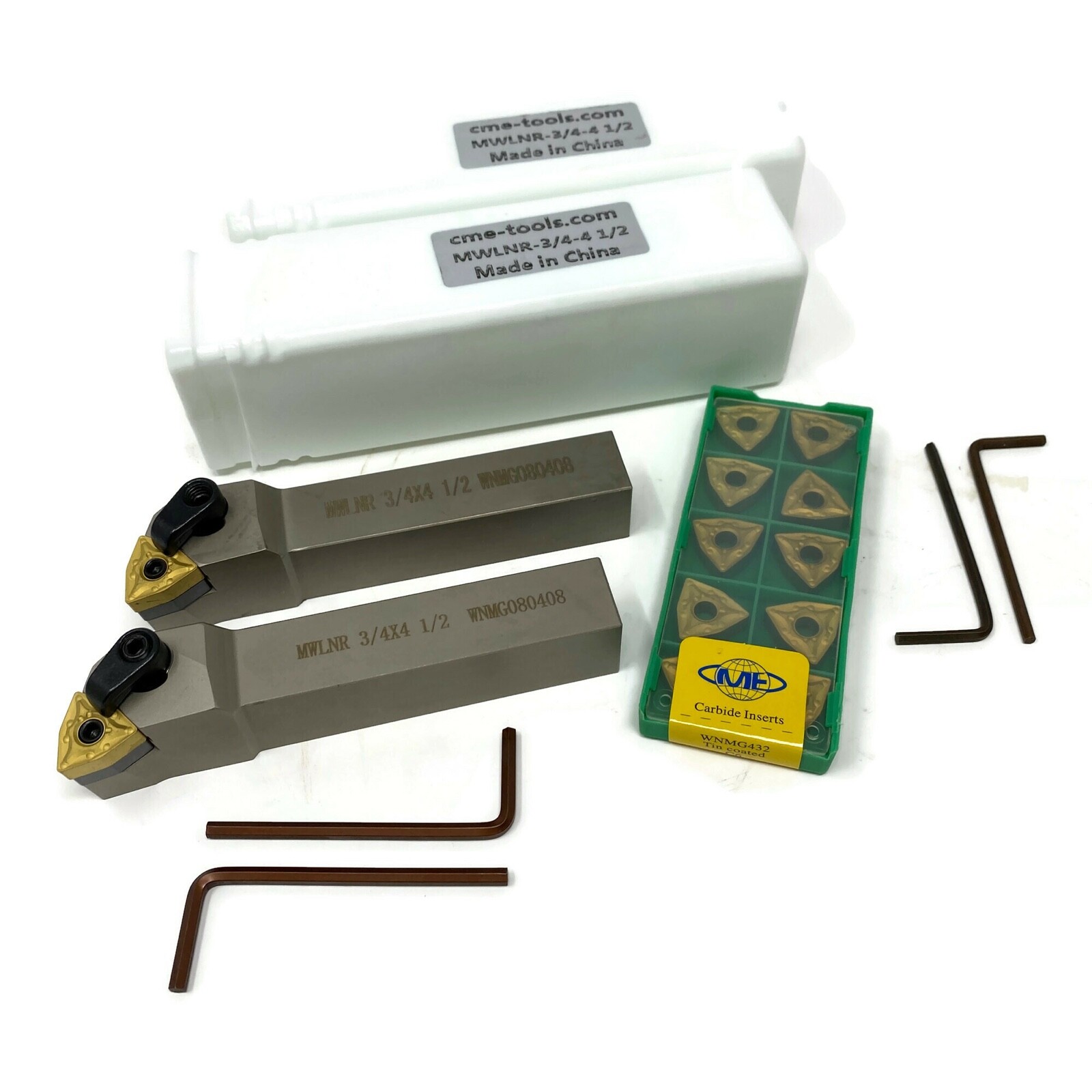 MWLNR 3/4"x4-1/2" Index Turning Tool,  Extra 10pcs WMNG432 Inserts #MWLNR-34