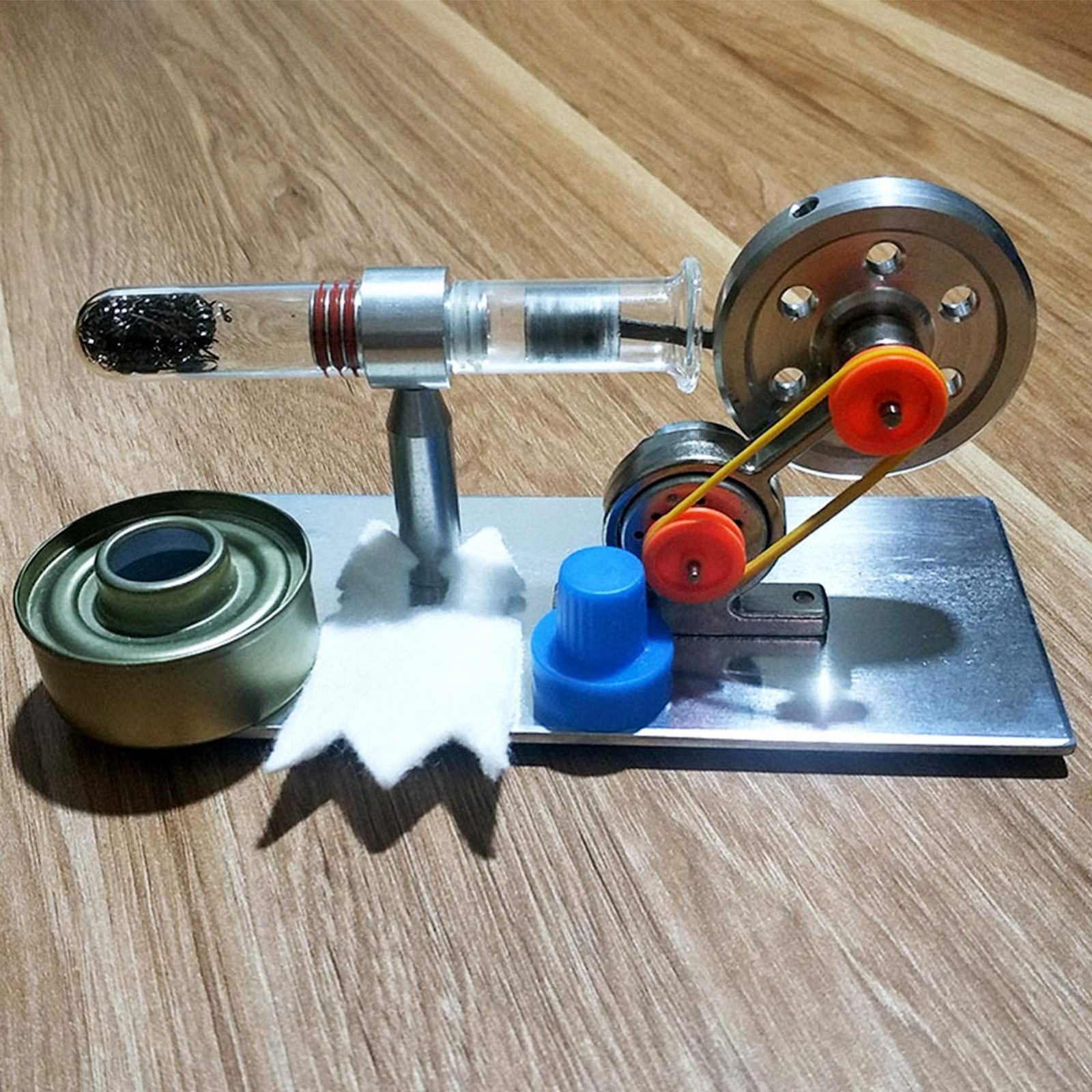 Single Cylinder Steam Engine Model - Educational Physics Experiment Tool for Sci
