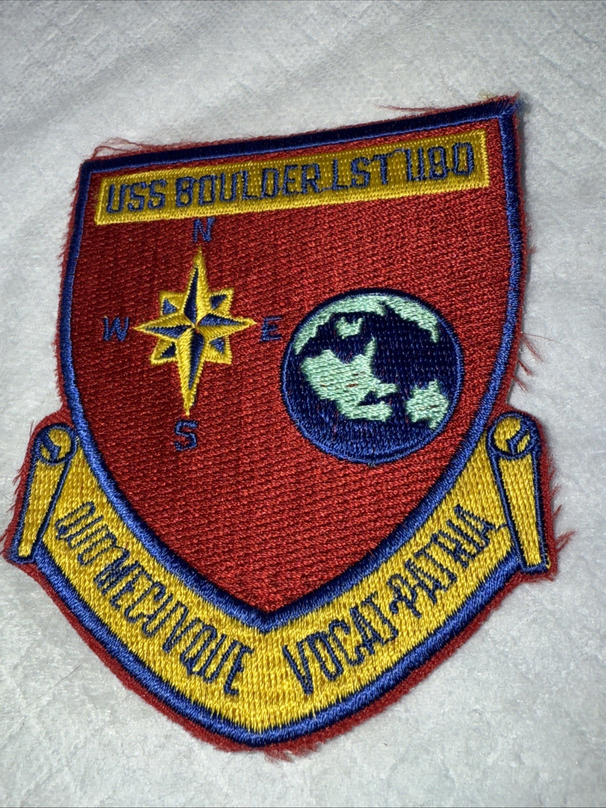 Original US Navy Vietnam War USS Boulder LST-1190 Patch #394