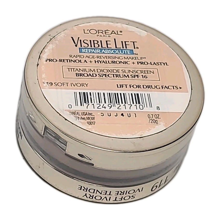 L'OREAL VISIBLE LIFT •REPAIR ABSOLUTE Age-Reversing Makeup -119 SOFT IVORY-READ!