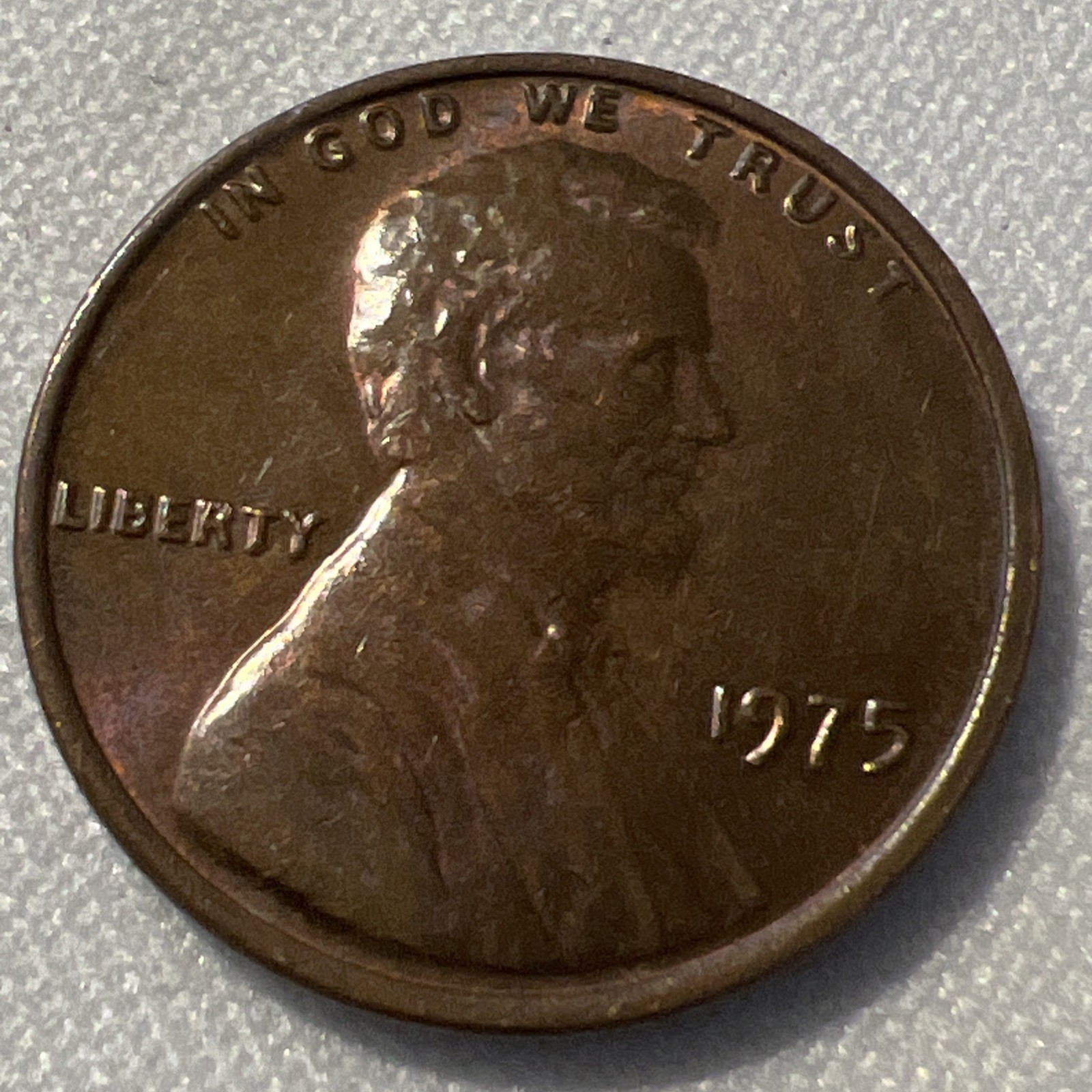 1975 No Mint Mark Lincoln Penny