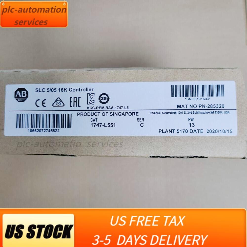 New Sealed AB 1747-L551 SLC 5/05 CPU Processor Unit Module 1747L551 US Free Tax