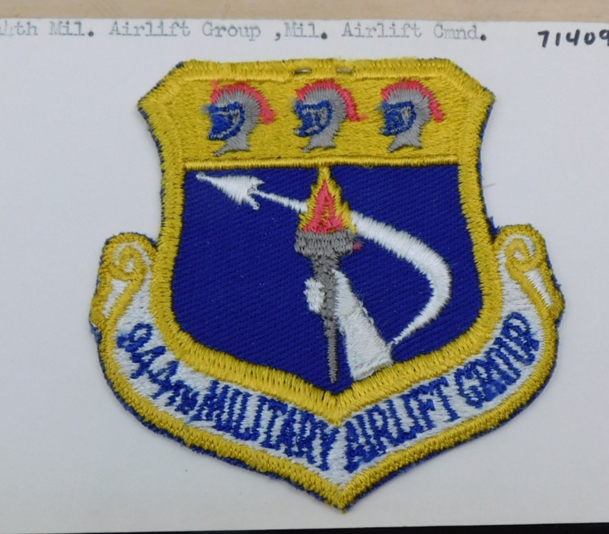 Vintage US Air Force 944th Military Airlift Group (MAC) Patch LB2