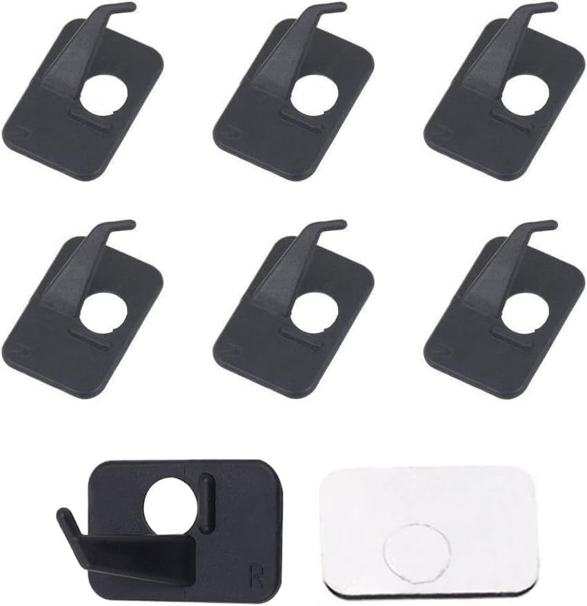 6pcs Black Adhesive Arrow Rest for Recurve Bow - Right & Left Hand Performance