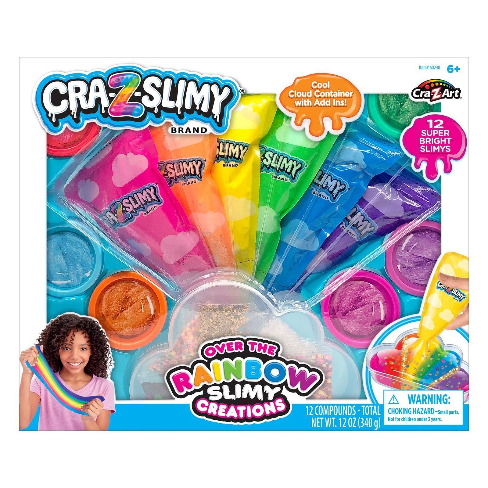 CRA-Z-Slimy Over The Rainbow Slimy Creations Kit, 12 Pre-Made Rainbow Slimes...