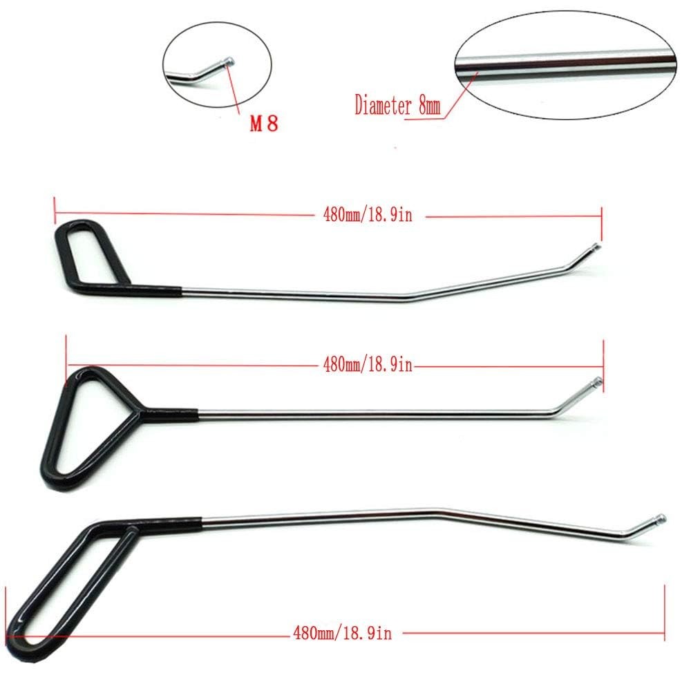 6 Pcs Paintless Dent Repair Tools Kit Car Body Ding Removal Rods Down Pen