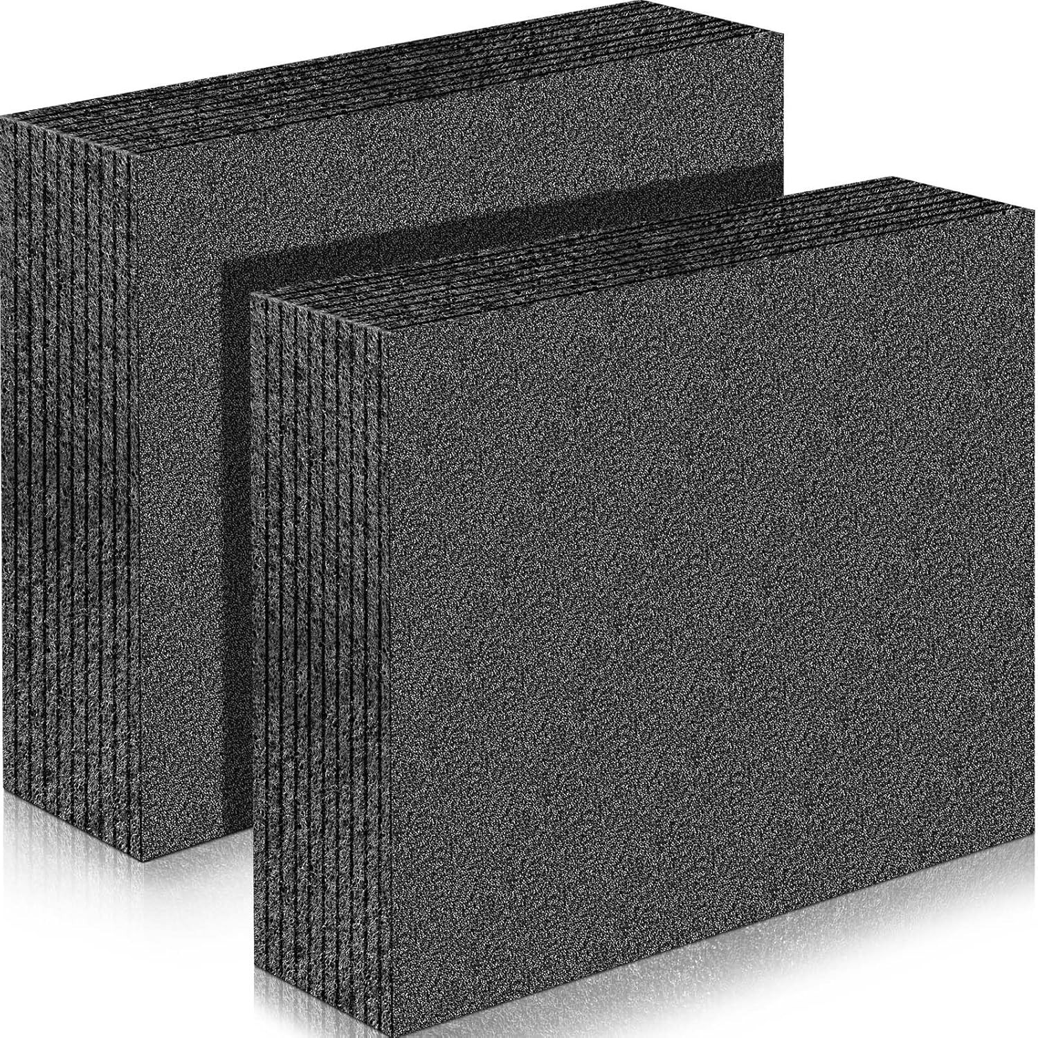 Versatile Black Polyethylene Foam Sheets - 2 Pcs, Cuttable for Custom Needs!