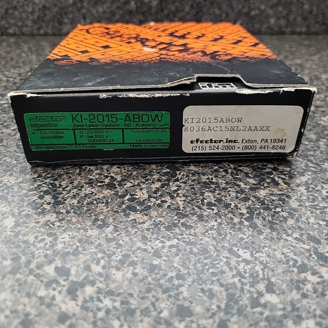 NEW!! Efector Proximity Switch K1-2015-ABOW w/ Box