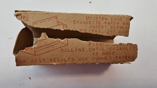 Vintage "Rol-A-Cig" Cigarette Maker With Box