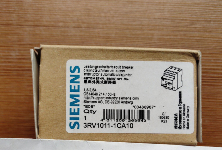Siemens 3RV1011-1CA10 3RV10111CA10 1.8-2.5A Circuit Breaker -New Free Ship *UP