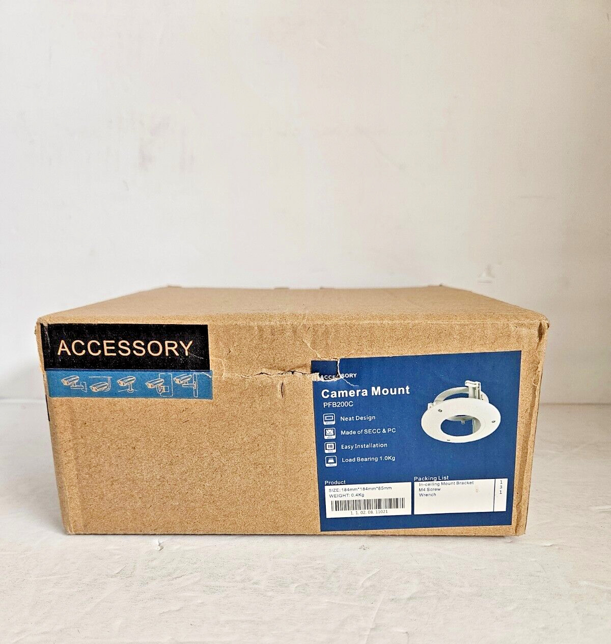 PFB200C In-Ceiling Mount Bracket for Select Dome Cameras, White NEW