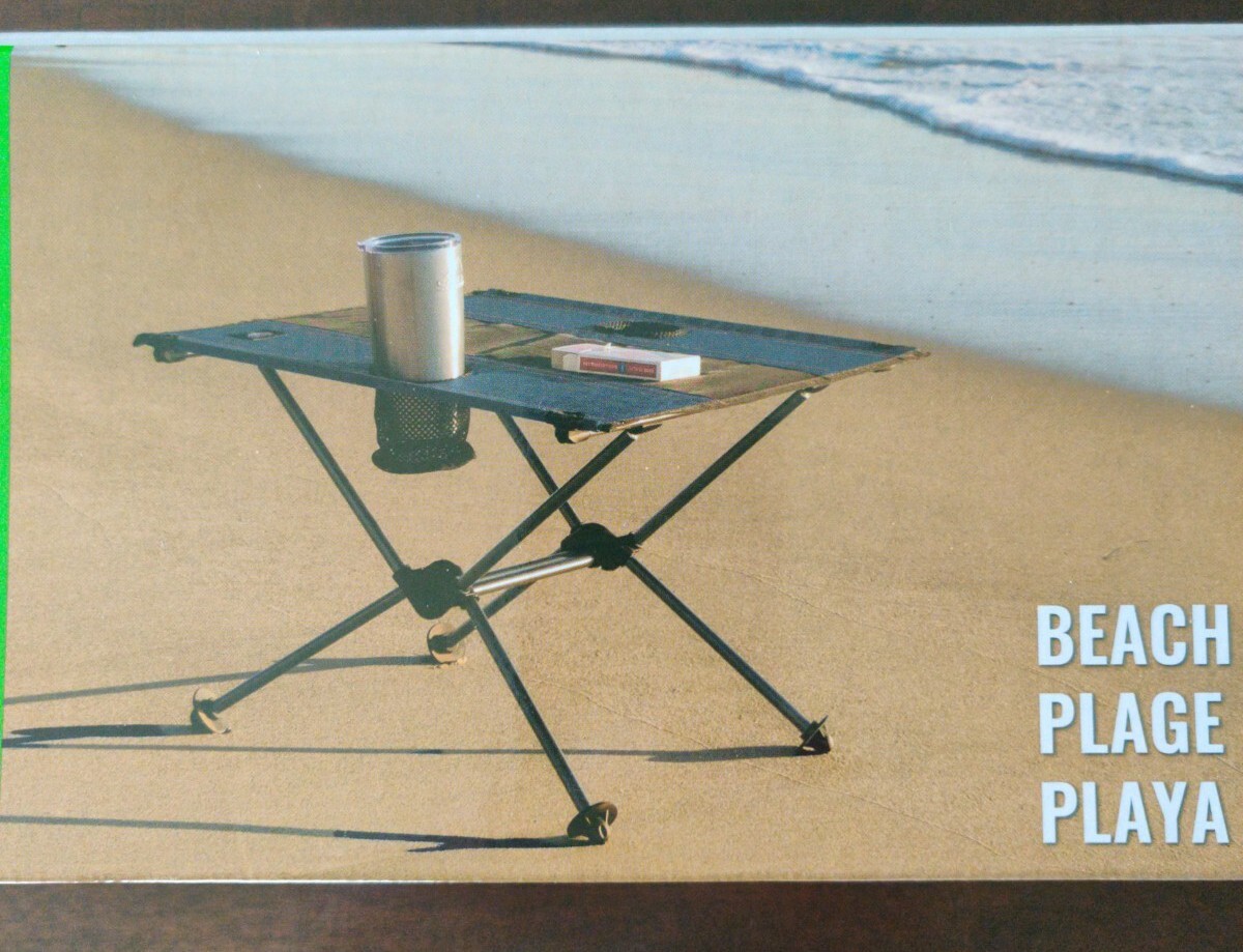 QTY2 Cascade Mountain Tech Ultralight Camping Table, Dual Cup Holders/Carry Bag