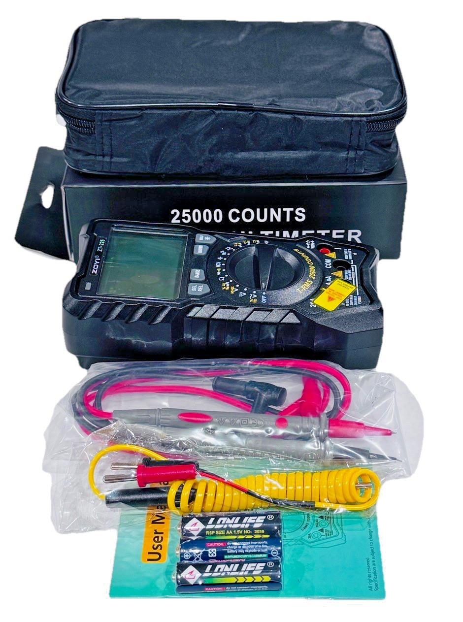 ZOYI ZT-225 Digital Multimeter 25000 Counts High Precision True RMS Auto Range