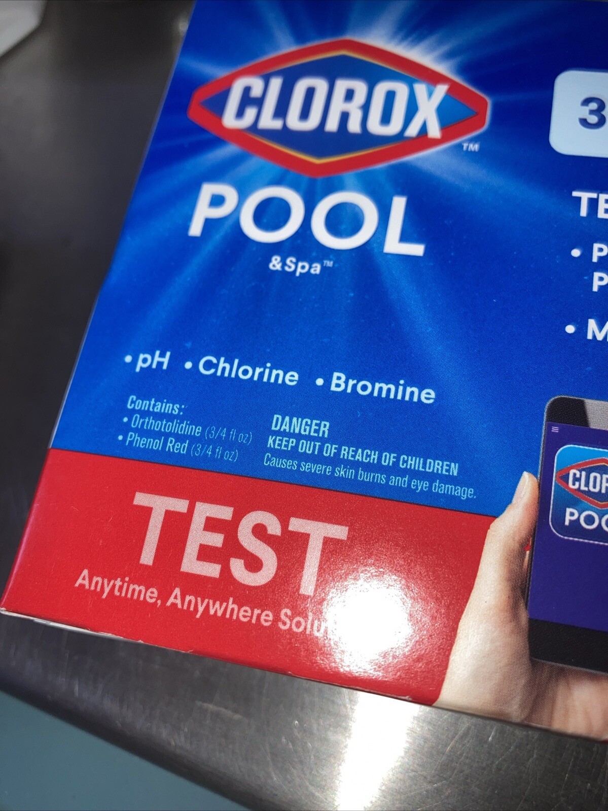 1 3-Way Test Kit and 1 Clorox Reagent Refill Testing Pool and Spa Water