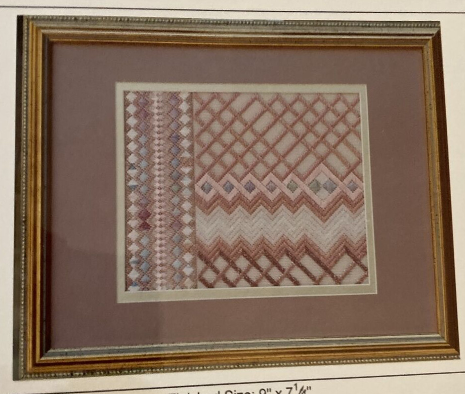 Vtg Rare Rainbow Gallery Tutti-Frutti Banded Bargello Needlepoint 1996 pattern