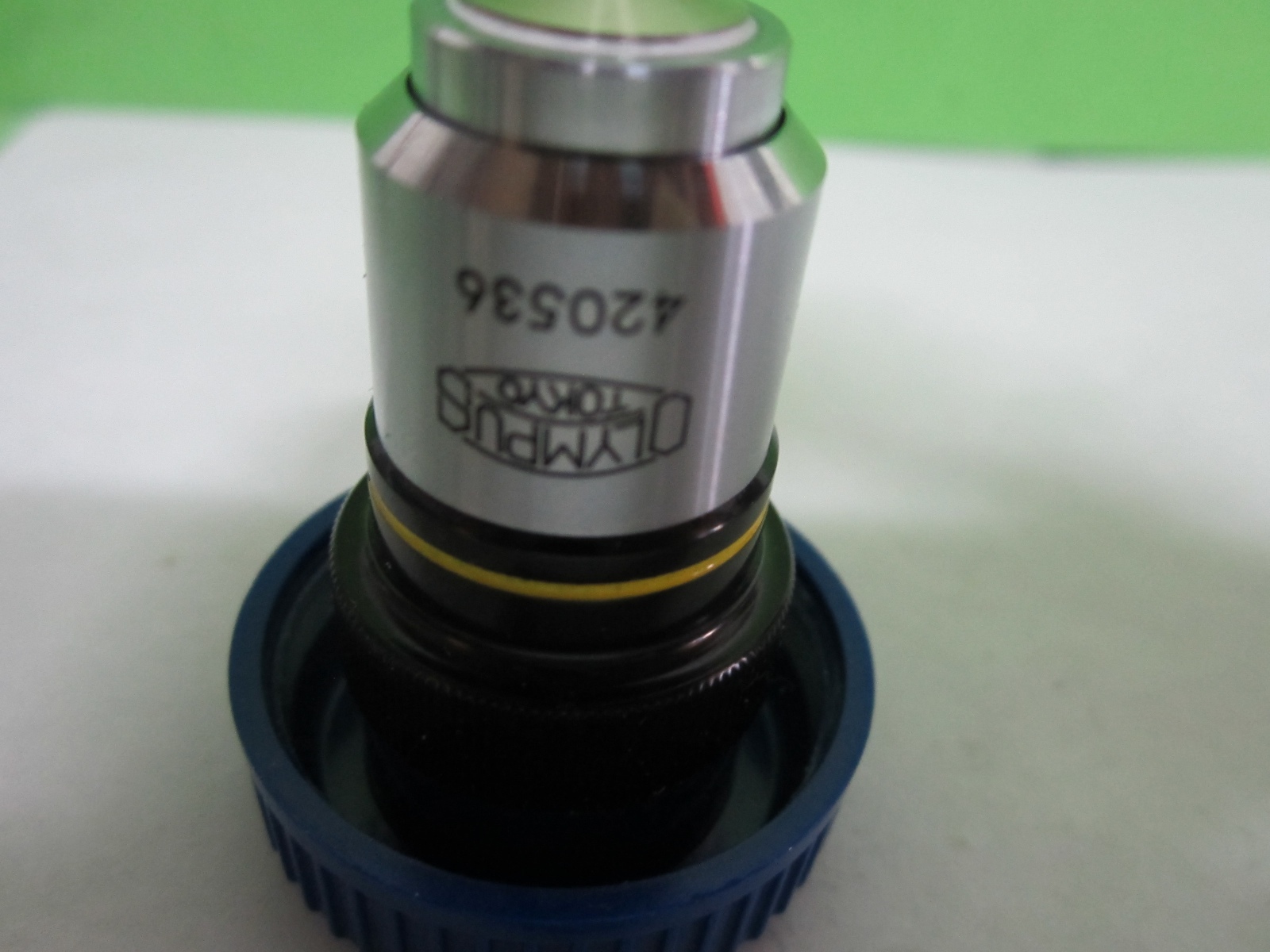 MICROSCOPE PART OBJECTIVE OLYMPUS JAPAN PLAN 20X OPTICS AS IS BIN#S9-09
