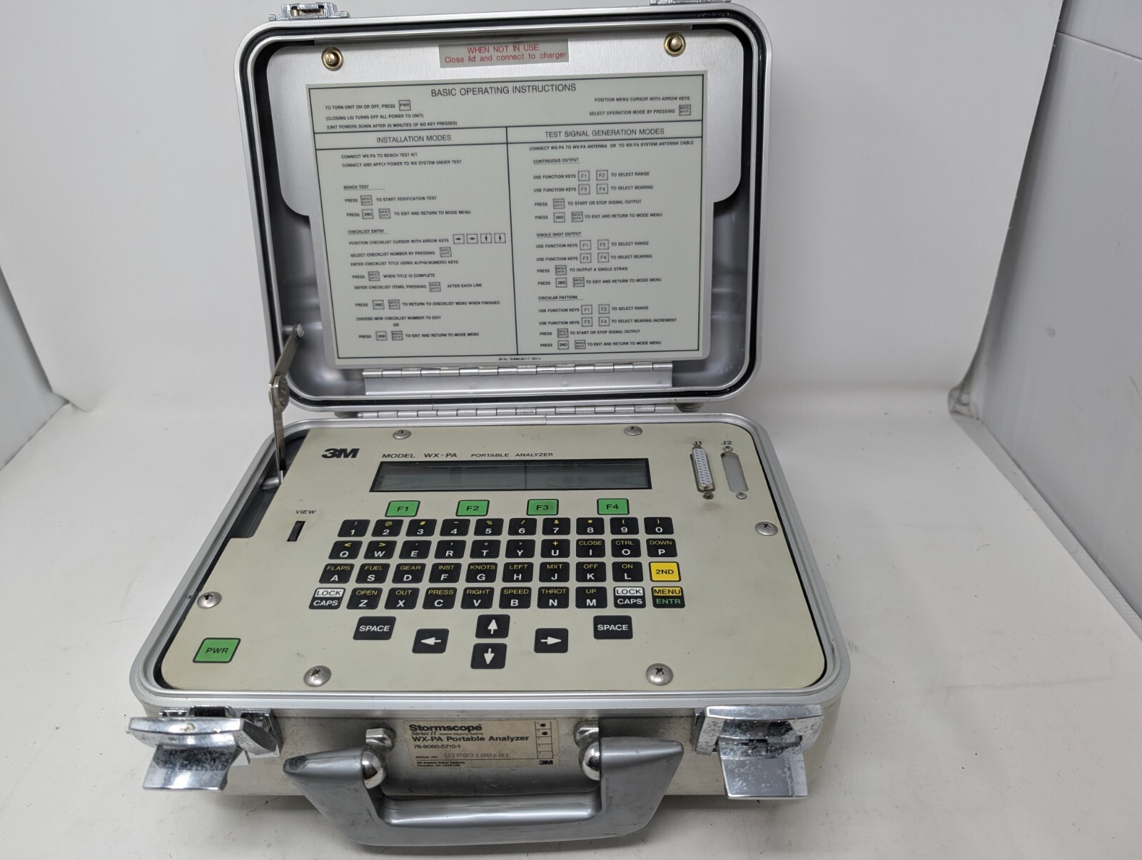 3M STORMSCOPE WX-PA PORTABLE ANALYZER PN: 78-8060-5710-1