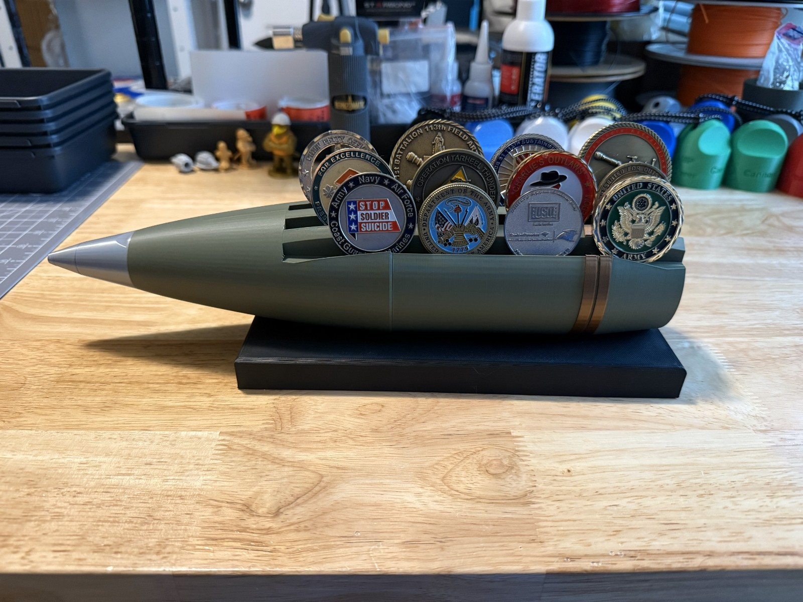 Artillery Challenge Coin Display
